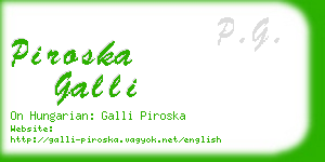 piroska galli business card